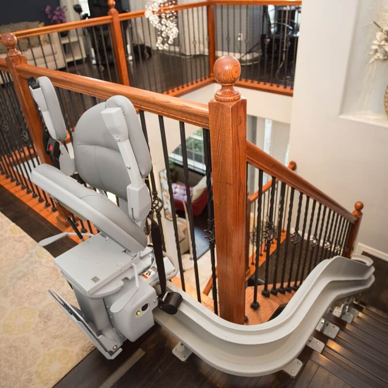 curved cre stair lift from bruno