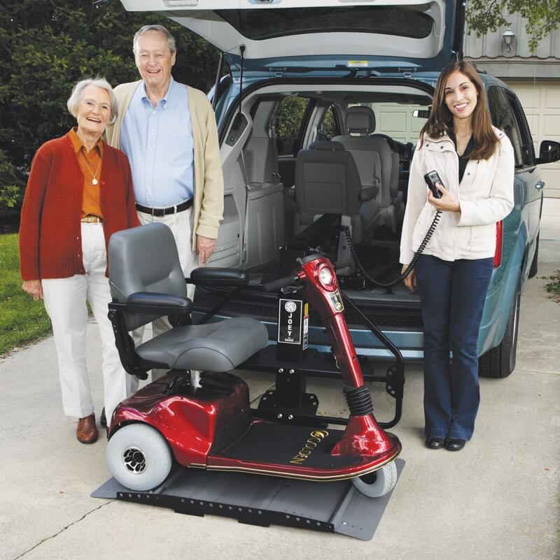 suv with platform to lift scooter