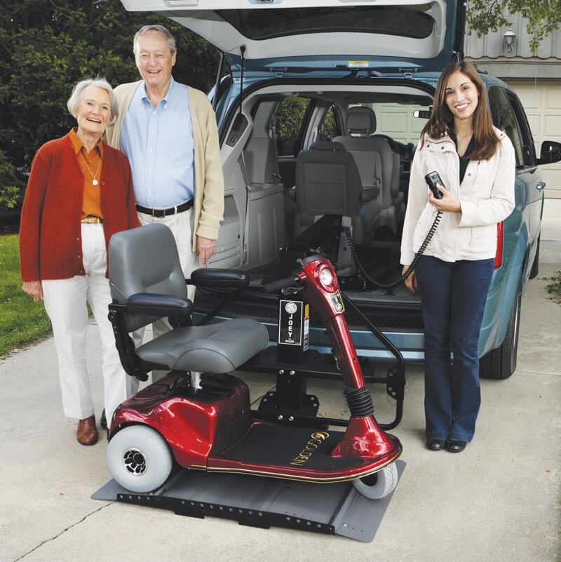 suv with platform to lift scooter