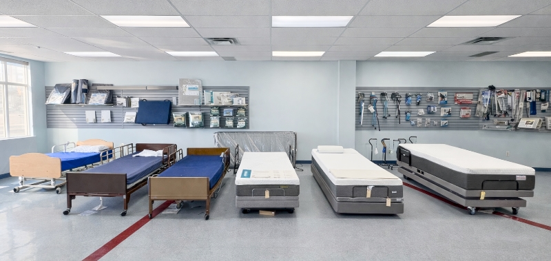 Beds in MEDmobility north showroom