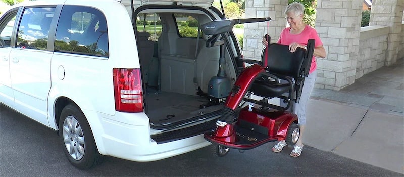 scooter lift used with a van