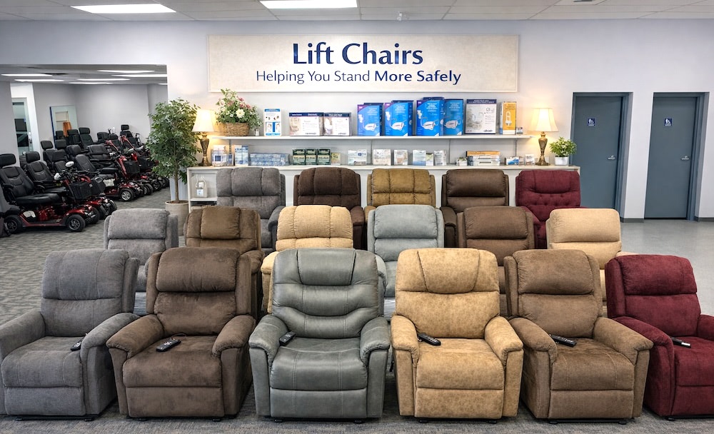MEDmobility showroom with liftchairs