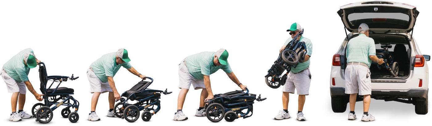 folding Power Wheelchair example